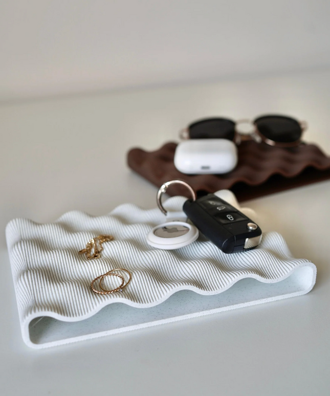 Kit Bandeja Decorativa Ondulada